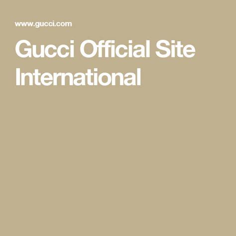 gucci int official website